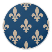 （紋章の）フラ・ダ・リパター王室のンフランスの、クリーム（青） セラミックノブ (正面)