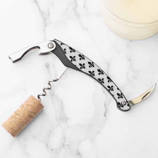 （紋章の）フラ・ダ・リパター王室のン、白フランスの色（黒） ソムリエナイフ (正面)