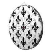 （紋章の）フラ・ダ・リパター王室のン、白フランスの色（黒） ダーツボード (正面右)