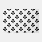 （紋章の）フラ・ダ・リパター王室のン、白フランスの色（黒） ドアマット (正面)