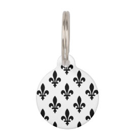 （紋章の）フラ・ダ・リパター王室のン、白フランスの色（黒） ペット　ネームタグ