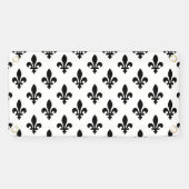 （紋章の）フラ・ダ・リパター王室のン、白フランスの色（黒） 横断幕 (横)