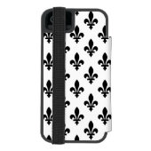 （紋章の）フラ・ダ・リパター王室のン、白フランスの色（黒） INCIPIO iPhoneウォレットケース (フォリオ裏面)
