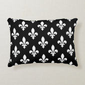 （紋章の）フラ・ダ・リパター王室のン、白（黒） アクセントクッション (正面)