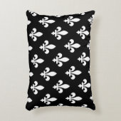 （紋章の）フラ・ダ・リパター王室のン、白（黒） アクセントクッション (正面(垂直))