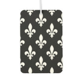 （紋章の）フラ・ダ・リパター王室のン、白（黒） カーエアーフレッシュナー (正面)