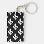 （紋章の）フラ・ダ・リパター王室のン、白（黒） キーホルダー (裏面)