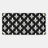 （紋章の）フラ・ダ・リパター王室のン、白（黒） 横断幕 (横)