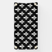 （紋章の）フラ・ダ・リパター王室のン、白（黒） 横断幕 (縦)