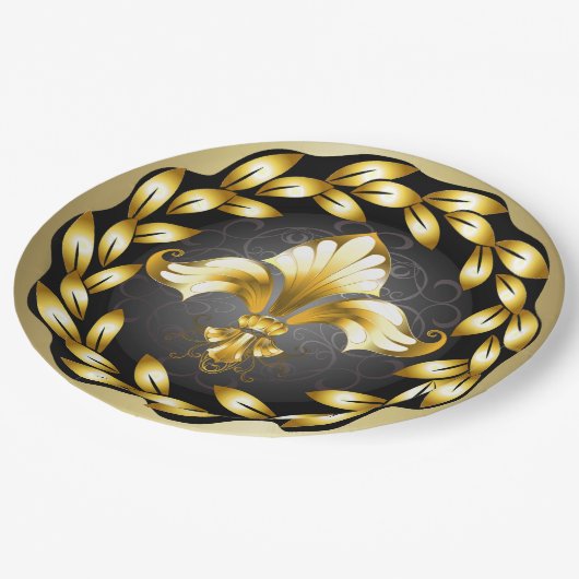 (紋章の)フラ・ダ・リパーティー商品紙プレート ペーパープレート (アングル)