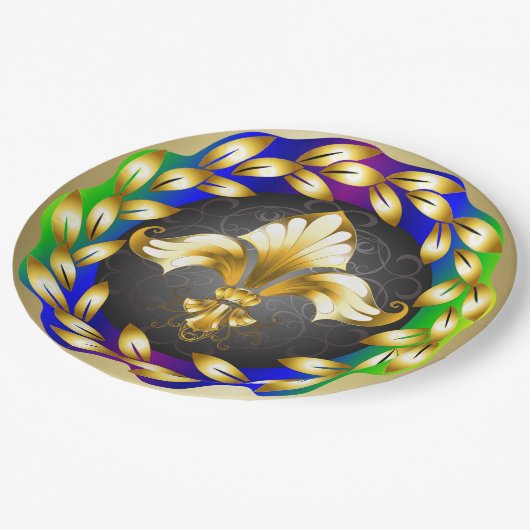 (紋章の)フラ・ダ・リパーティー商品紙プレート ペーパープレート (アングル)