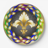 (紋章の)フラ・ダ・リパーティー商品紙プレート ペーパープレート (正面)