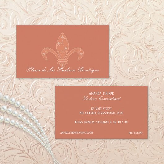 （紋章の）フラ・ダ・リファッションブティック 名刺