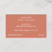 （紋章の）フラ・ダ・リファッションブティック 名刺 (裏面)