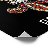 (紋章の)フラ・ダ・リフローシンボルブラウンニューオーリンズのポスター ポスター (角)