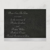 (紋章の)フラ・ダ・リブラックレザー日付はがきを保存 案内ポストカード (裏面)