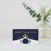 （紋章の）フラ・ダ・リプレート設定シェフケータリング料理 名刺 (スタンド正面)