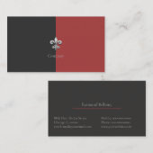 （紋章の）フラ・ダ・リ名刺 名刺 (正面/裏面)