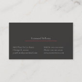 （紋章の）フラ・ダ・リ名刺 名刺 (裏面)