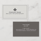 （紋章の）フラ・ダ・リ名刺 名刺 (正面/裏面)