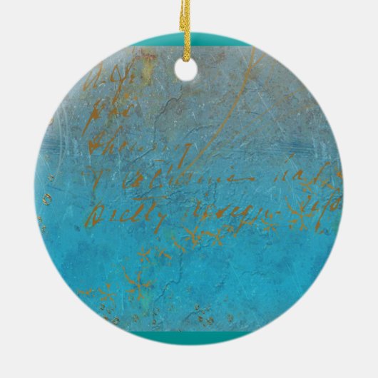 (紋章の)フラ・ダ・リ城のクリスマスオーナメント セラミックオーナメント (裏面)