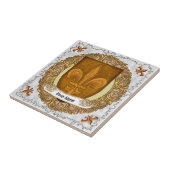 (紋章の)フラ・ダ・リ家紋姓 タイル (側面)