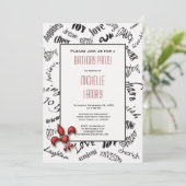 （紋章の）フラ・ダ・リ式誕生日招待状 招待状 (スタンド正面)