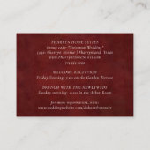 （紋章の）フラ・ダ・リ暗赤色ライト |ゲストエレガント情報 エンクロージャーカード (裏面)