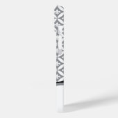 （紋章の）フラ・ダ・リ永遠パターンモノグラム – グレー Case-Mate iPhoneケース (裏面 / 左)