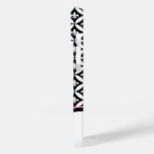 （紋章の）フラ・ダ・リ永遠パターンモノグラム – 黒 Case-Mate iPhoneケース (裏面 / 左)