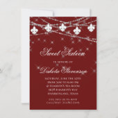 (紋章の)フラ・ダ・リ灯 |レッドテーマスウィート16パーティー 招待状 (正面)