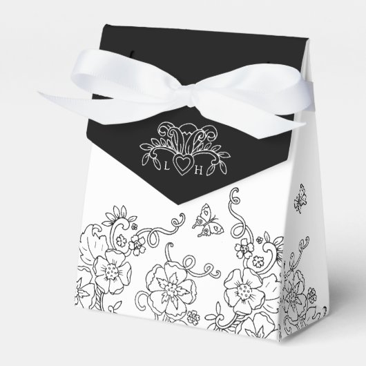 （紋章の）フラ・ダ・リ白黒結婚ズ フェイバーボックス (正面サイド)