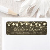 （紋章の）フラ・ダ・リ素朴灯 |ボホ差出人住所 ラベル (インサイチュ)