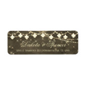 （紋章の）フラ・ダ・リ素朴灯 |ボホ差出人住所 ラベル (正面)