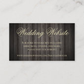 (紋章の)フラ・ダ・リ素朴灯 |ボホ結婚のウェブサイト エンクロージャーカード (裏面)