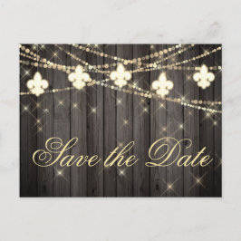 （紋章の）フラ・ダ・リ素朴灯 | Boho Chic 結婚's 案内ポストカード