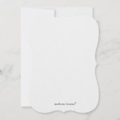 (紋章の)フラ・ダ・リ結婚式招待状 招待状 (裏面)