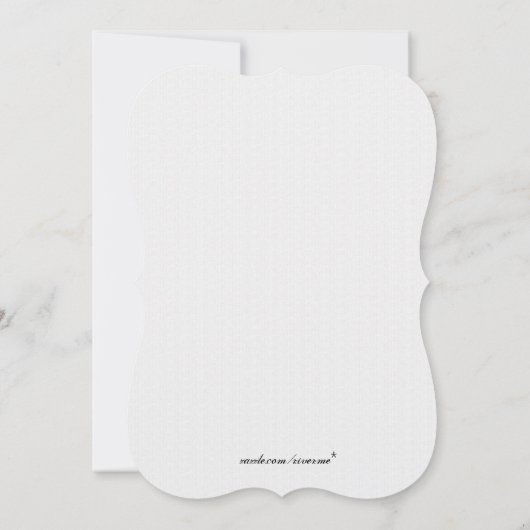 (紋章の)フラ・ダ・リ結婚式招待状 招待状 (裏面)