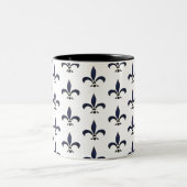 (紋章の)フラ・ダ・リ絵画のパターン ツートーンマグカップ (中央)