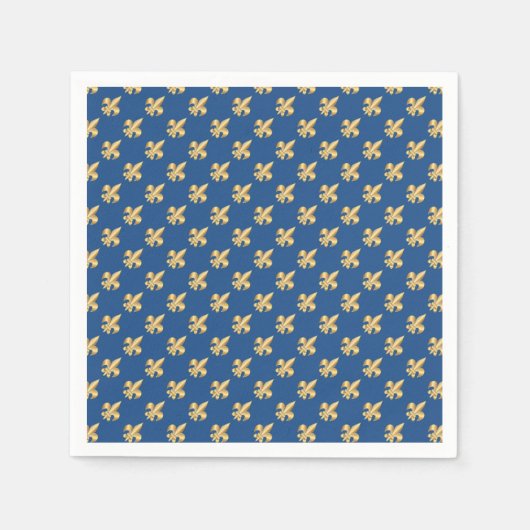 （紋章の）フラ・ダ・リ記号 スタンダードカクテルナプキン (正面)