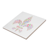 （紋章の）フラ・ダ・リ語記号 タイル (側面)