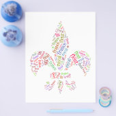 （紋章の）フラ・ダ・リ語記号 チラシ (シングル)