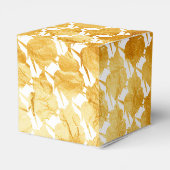 （紋章の）フラ・ダ・リ金ゴールドパターン – Rococo 結婚 Crest's フェイバーボックス (裏面サイド)