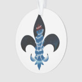 （紋章の）フラ・ダ・リ雪だるま（アクリル灯） オーナメント (正面)