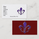 (紋章の)フラ・ダ・リ1 名刺 (正面/裏面)