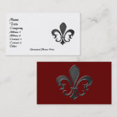 (紋章の)フラ・ダ・リ2 名刺 (正面/裏面)