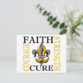 （紋章の）フラ・ダ・リ3小児がん ポストカード (スタンド正面)