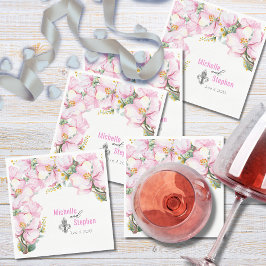 （紋章の）フラ・ダ・リ/さくらんぼブロッサム紙ナプキンス スタンダードランチョンナプキン