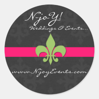 （紋章の）フラ・ダ・リ・ダマスコステッカー ラウンドシール