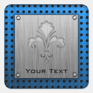 （紋章の）フラ・ダ・リ；ブラシ仕上げメタル外観 スクエアシール